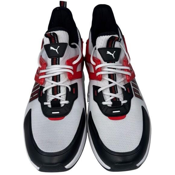Puma Mens Size 12 Pacer Sneakers Shoe White Red Mesh Lifestyle Casual New main image 5